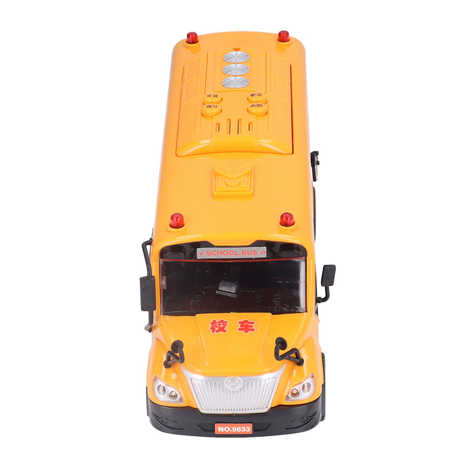 aqxreight Żółty Autobus Szkolny Zabawka Plastikowa Gra na Pojazd z Otwierającymi Drzwi Lampki Dźwięki Autobus to świetny Model Autobusu Szkolnego Toyyellow School Bus Model Toyyellow School Bus