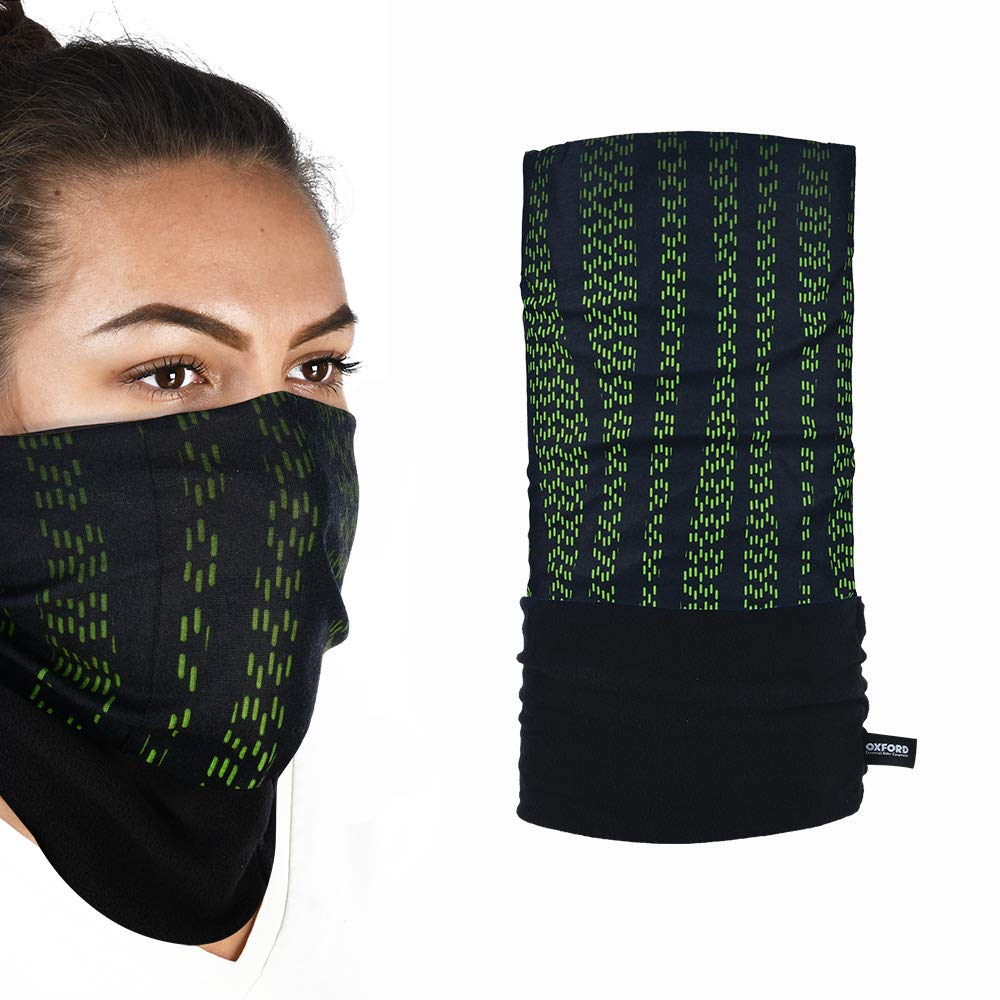 Oxford Products NW420 Polar Fleece Snug-Fit Face Covering, Head/Neck Loop, Green, One Size