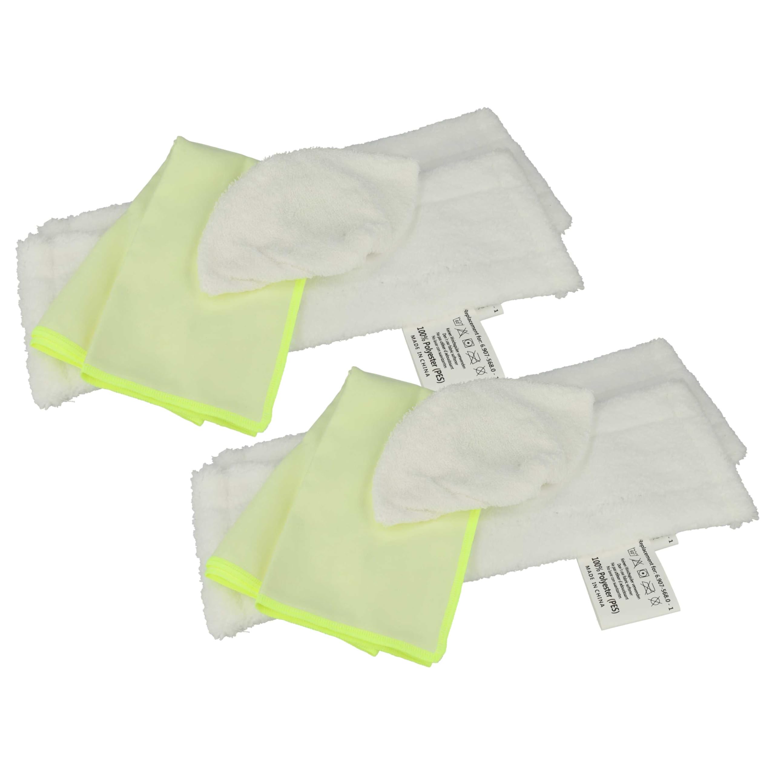 Vhbw White, Yellow 8-Part Set Replacement For Kärcher 2.863-259.0, 2.863-265.0, 6.907-568.0-1 For Steam Cleaner