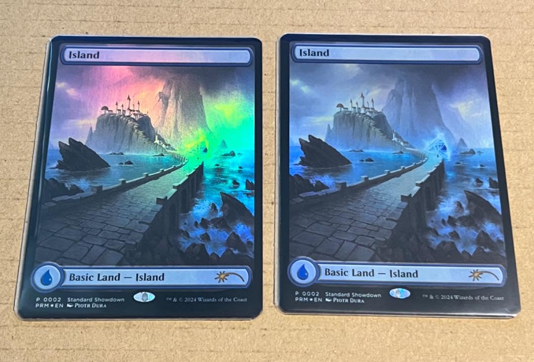 Amazon.co.jp: MTG 領界路基本土地 島 2枚セット : おもちゃ