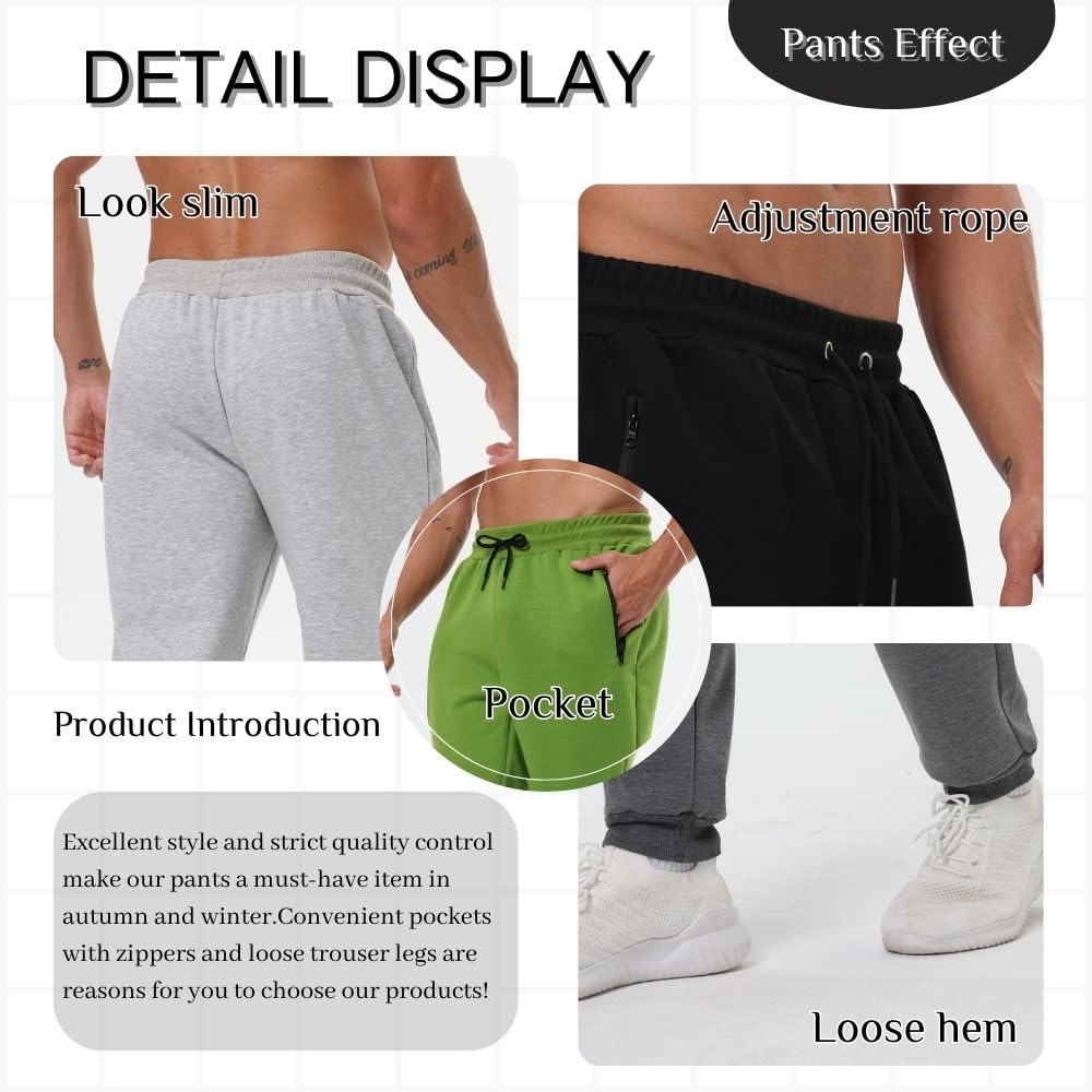 Bas de jogging pour homme, pantalon de jogging sportif pour homme, pantalon de fitness, pantalon d'entraînement, pantalon de jogging