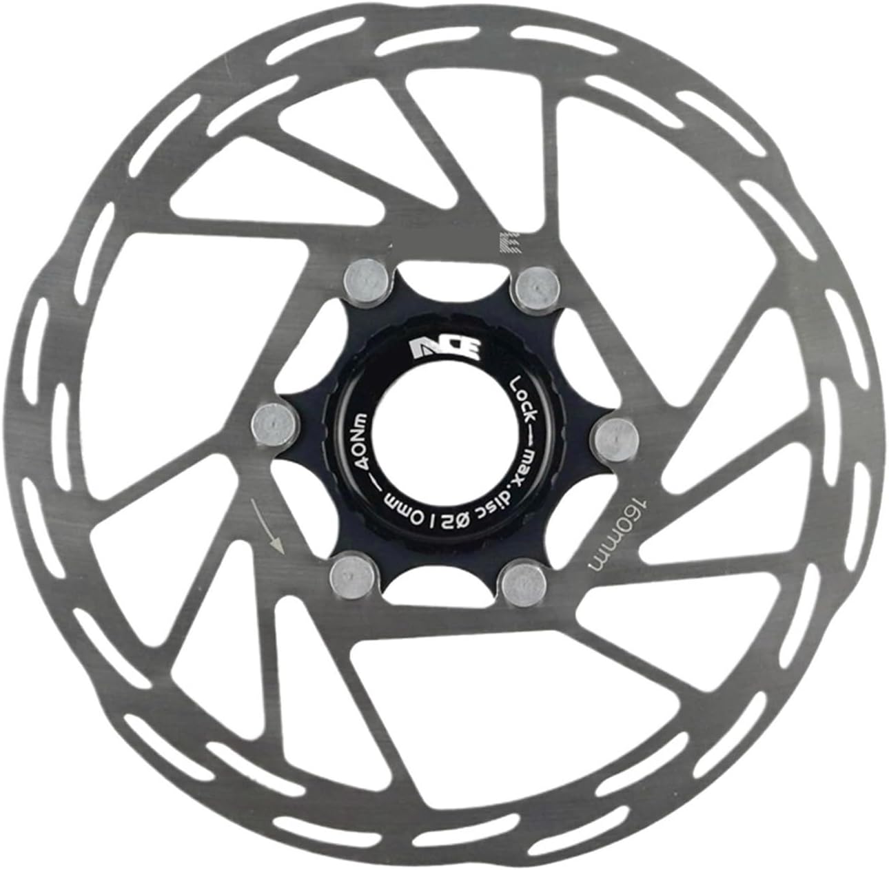 Compatible for ZRACE Center Lock Disc Brake Rotor - Floating Design, 140/160/180MM for MTB & Road Bikes(160mm 1pcs)