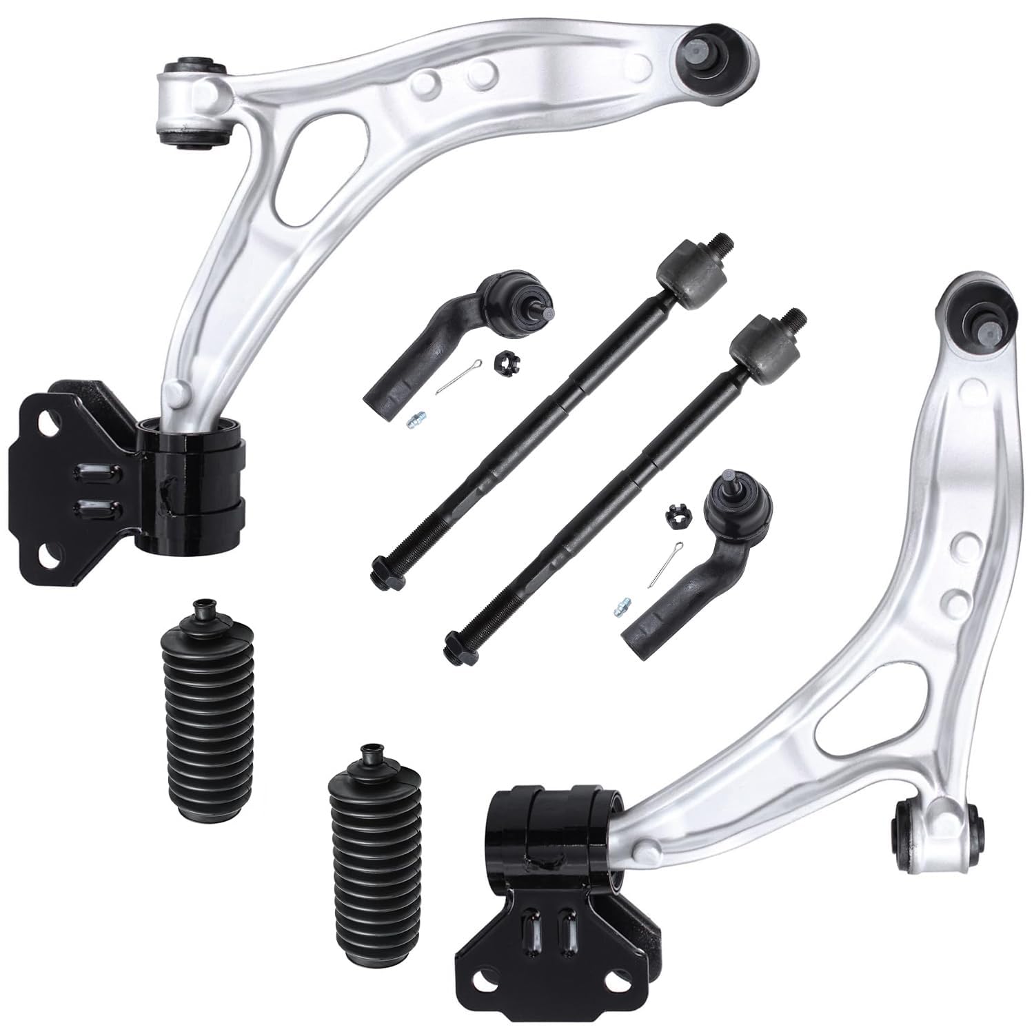 Detroit Axle - 8pc Front End Suspension Kit for Ford 12-18 Focus C-Max, 2