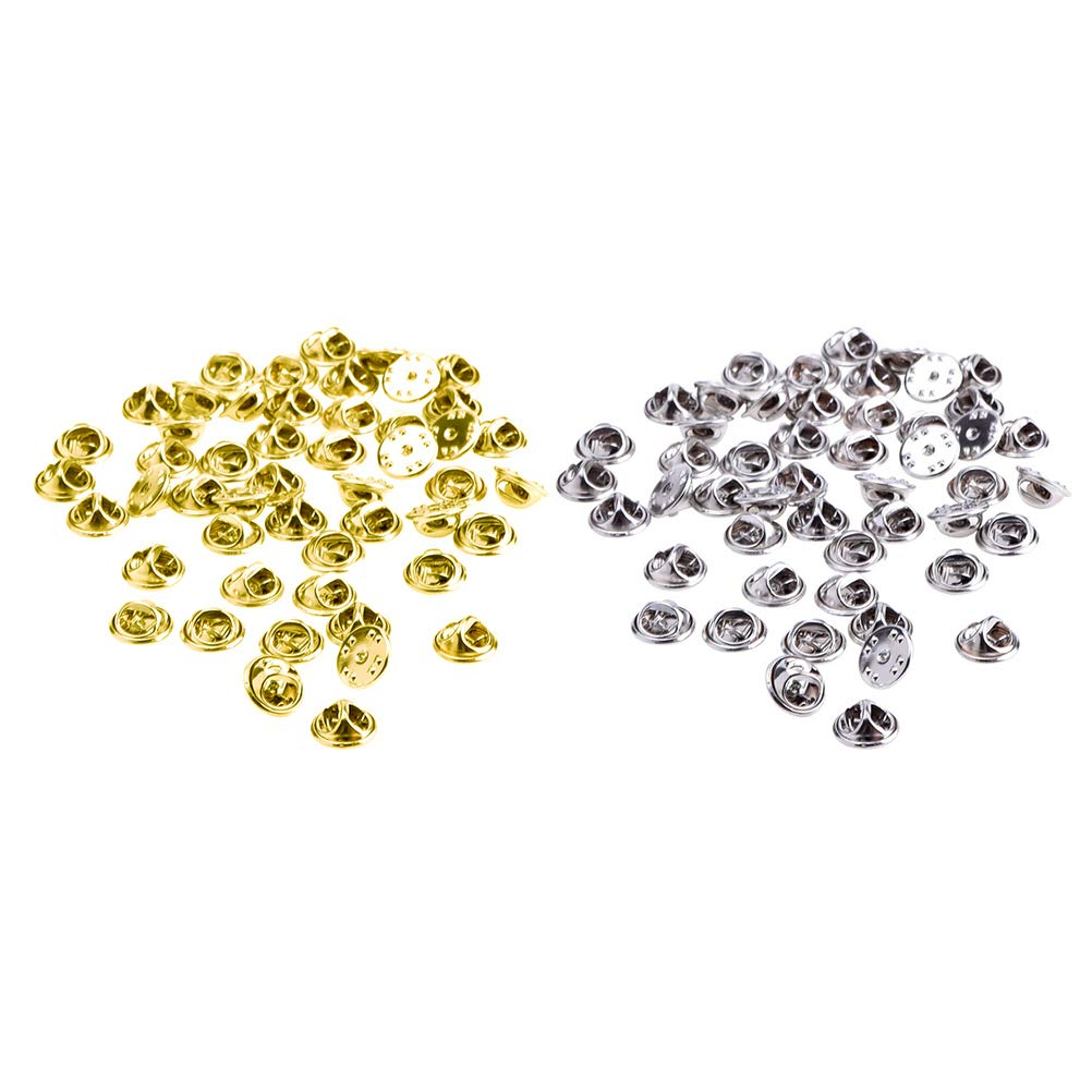 Embrague de latón premium WOONEKY con cierres estables para broches de chaquetas