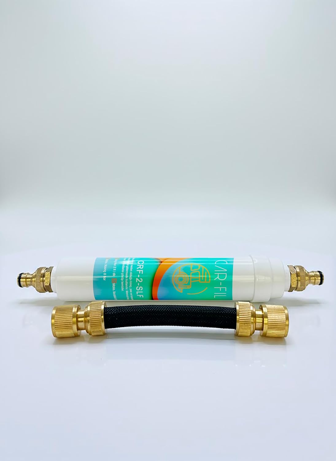 CAR-FIL CRF-2-SLF Anti-Limescale Filter | Inline Siliphos Conditioning System | Reduces Scale & Corrosion | For Caravans, Boats, Tiny Houses & Off-Grid Water Lines +1 Filter Cartridge