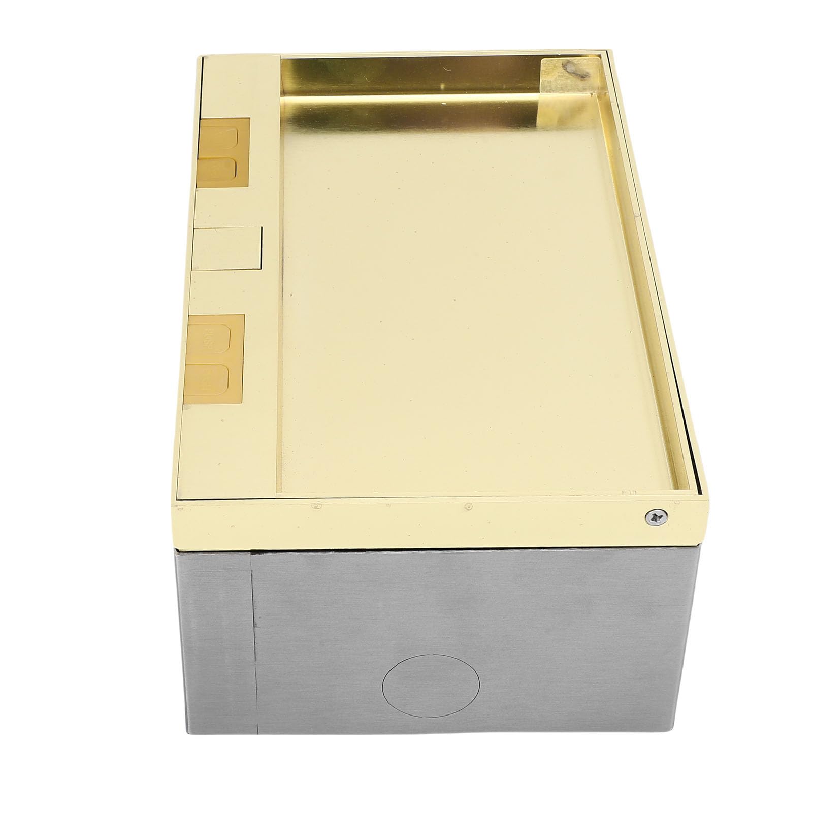 YWBL-WH Encastré Prise de Sol Kit, 2 AC & 2 USB Ports