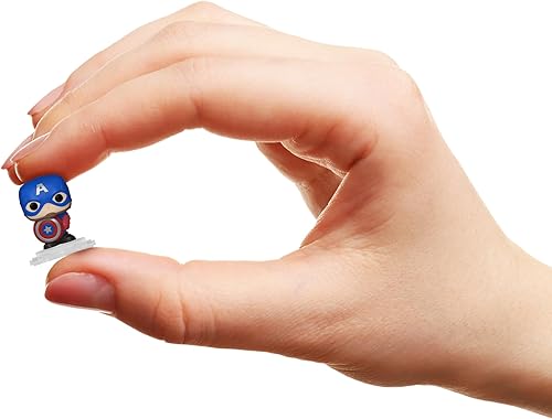 Miniatura 2 de Funko Bitty POP! Marvel - Mini figura del Capitán Americano y una sorpresa misteriosa - 0.9 pulgadas (0.9 in) - Marvel Comics coleccionable -