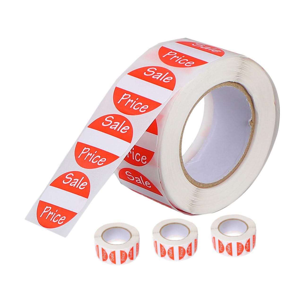 VILLCASE 4Rolls Retail Pricing Stickers for Business Signs Labels Per Removable Tags for Supermarket Creative Pricing Display