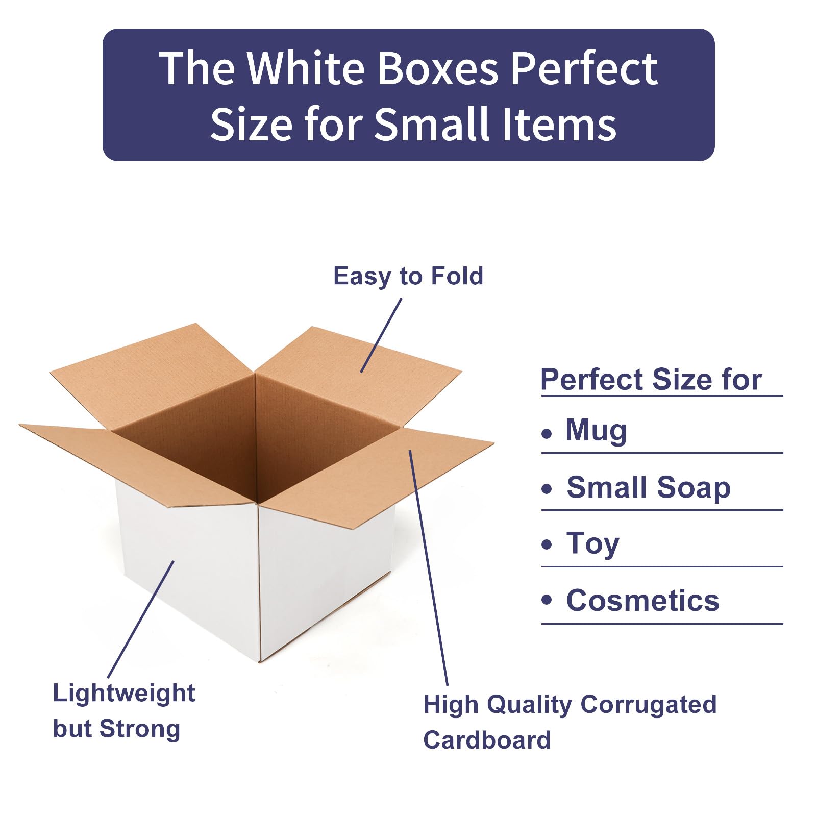 Shipping Boxes 6x4x3 Set Of 40, White Corrugated Cardboard Box For Mailing Business Packaging 7c22c007 96b9 4235 967e 2f486132a28d.41b4fb433690785a3dbf93b71958a52a - View #7