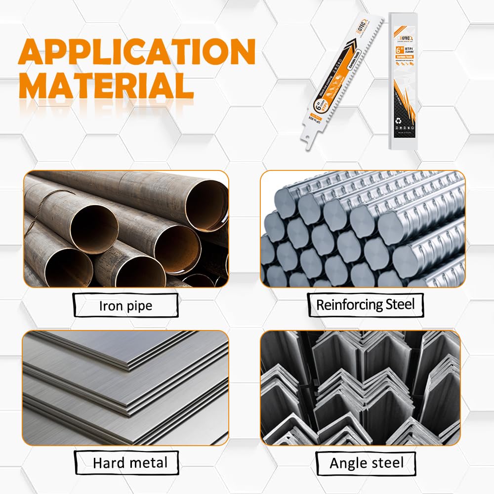 Carbide Reciprocating Saw Blade and HSS Drill Tap Combination Set