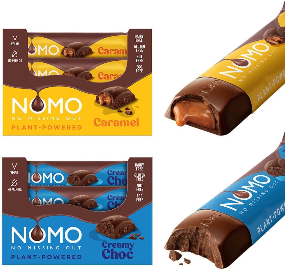 Caramel/Creamy Chocolate Free From Vegan Bars Bundle (48 counts)