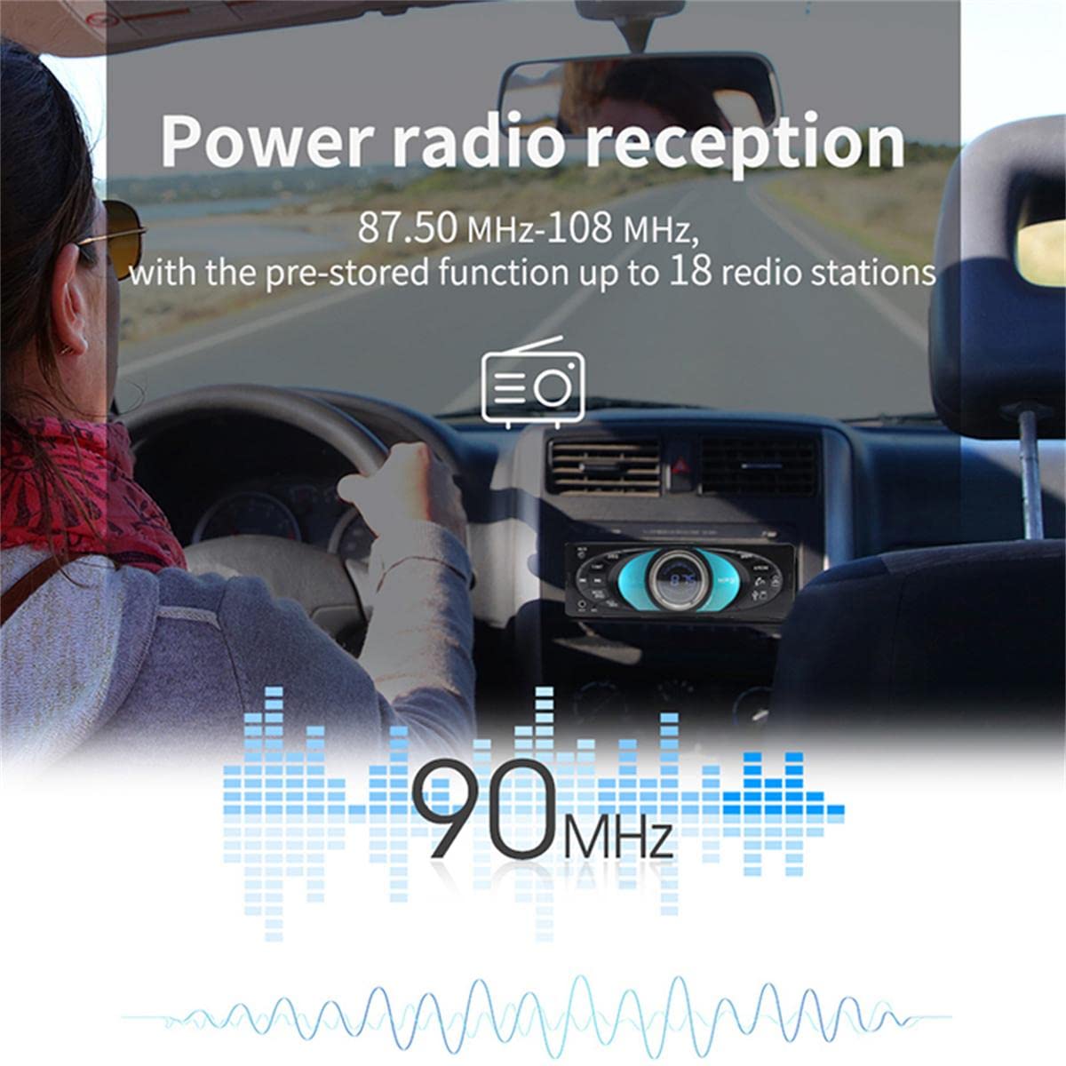 Radio samochodowe 12V 1 Din radia samochodowe 2.5 Cal samochodowe stereo odtwarzacz muzyczny MP3 obs?uga Bluetooth podwójny USB TF AUX FM AM g?o?nomówi?cy telefon