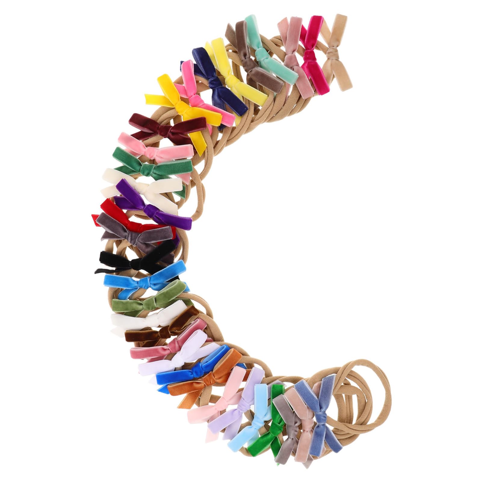 32 Stück-pack Babys Haarband mit Schleife aus Fluffy Ribbon, Dehnbar