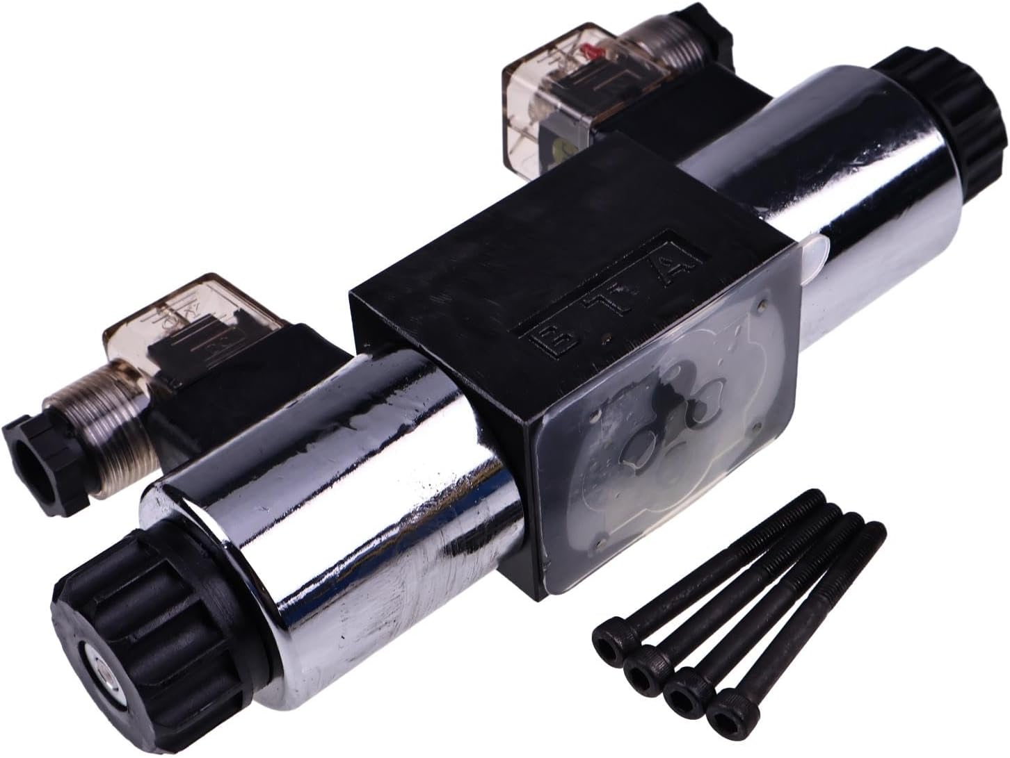 HOLDWELL Directional Solenoid Valve 3-Position 4-Way 153334 for Skyjack Scissor Lift SJIII 3215, 3219, 3220, 3226, 4620, 4626, 4632 - Gray Metal Body