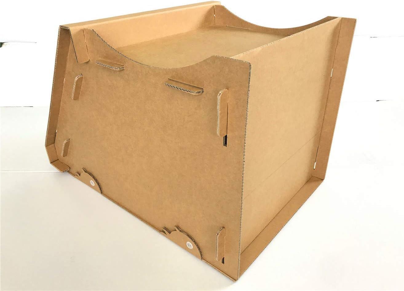 Seny Cardboard Cat House with Cat Scratcher (Classic)