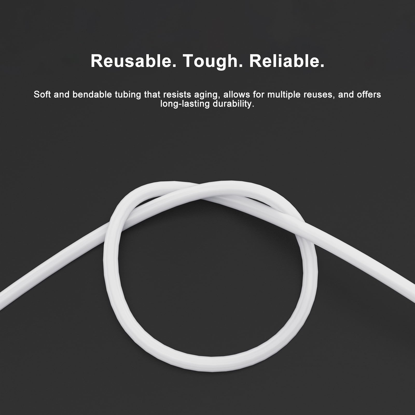 stonylab PTFE Tubo, Tubo in Teflon PTFE Riutilizzabile da 3 mm OD e 2 mm ID Accessorio per Elettrochimica, 1 m