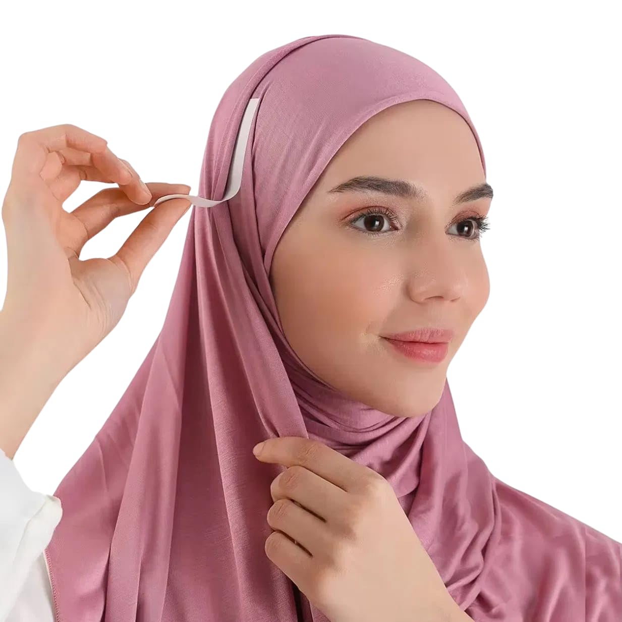 Double Side Hijab Tape, Transparent Adhesive for Hijab Dupatta Abaya, Strong Hold, Skin-Friendly, No Pin Needed-image-24