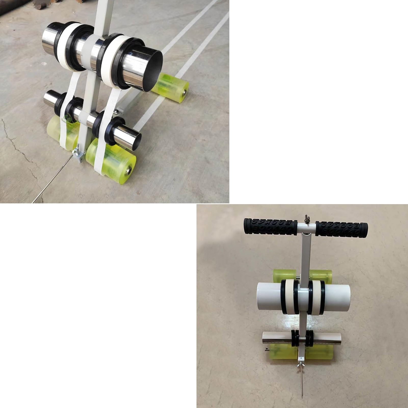 Pickleball Court Line Tape Machine per Applicatore di nastro per pavimenti per campi da esterno per parcheggio Striping Applicatore di nastro adesivo per vernice argento