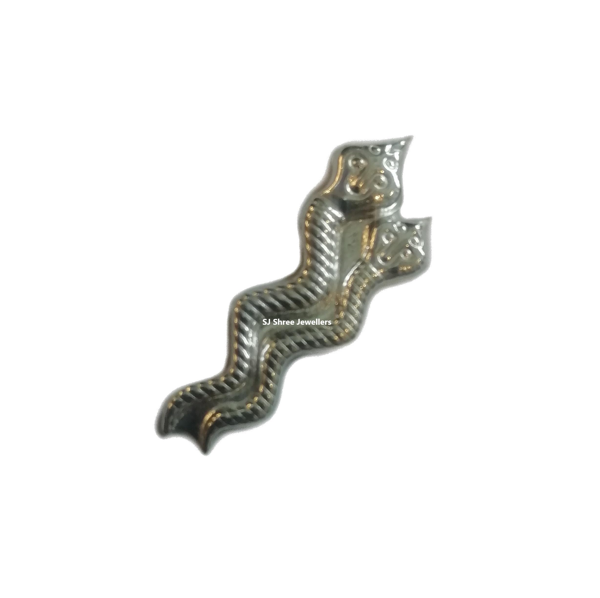 Pure Silver Naag Naagin (Snakes) for Neev Muharat Puja/Mandir/Temple Spiritual Workship, Wealth & Luck