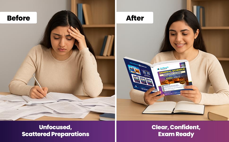 Image of Testbook General Science for All Railway Exams SmartBook in English | 4000+ Chapterwise TCS PYQs & MCQs | Physics, Chemistry & Biology | RRB NTPC, Group D, ALP & RPF Exams 2026