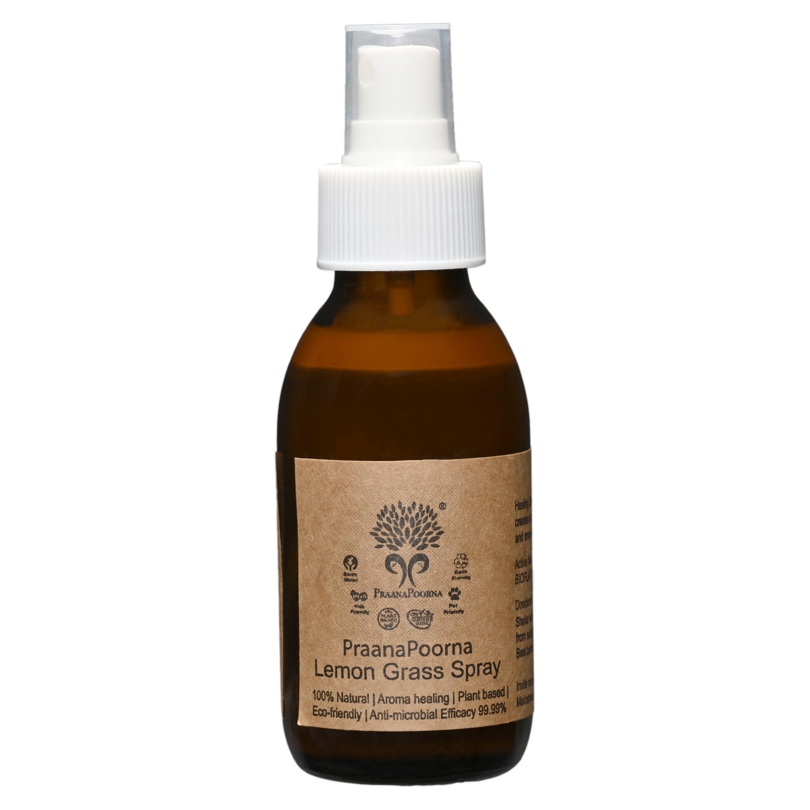 PraanaPoorna Lemon Grass Spray 100ml | Lemongrass Healing & Fabric Spray – Creates a Peaceful Ambiance .Freshens Fabrics Between Washes-picture-29