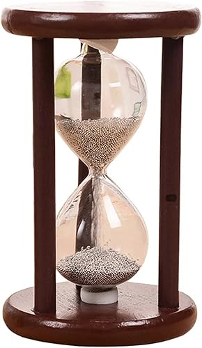 Reloj de arena retro simple reloj de arena de madera para el hogar estudiante escritorio temporizador de arena decoración mesa restaurante