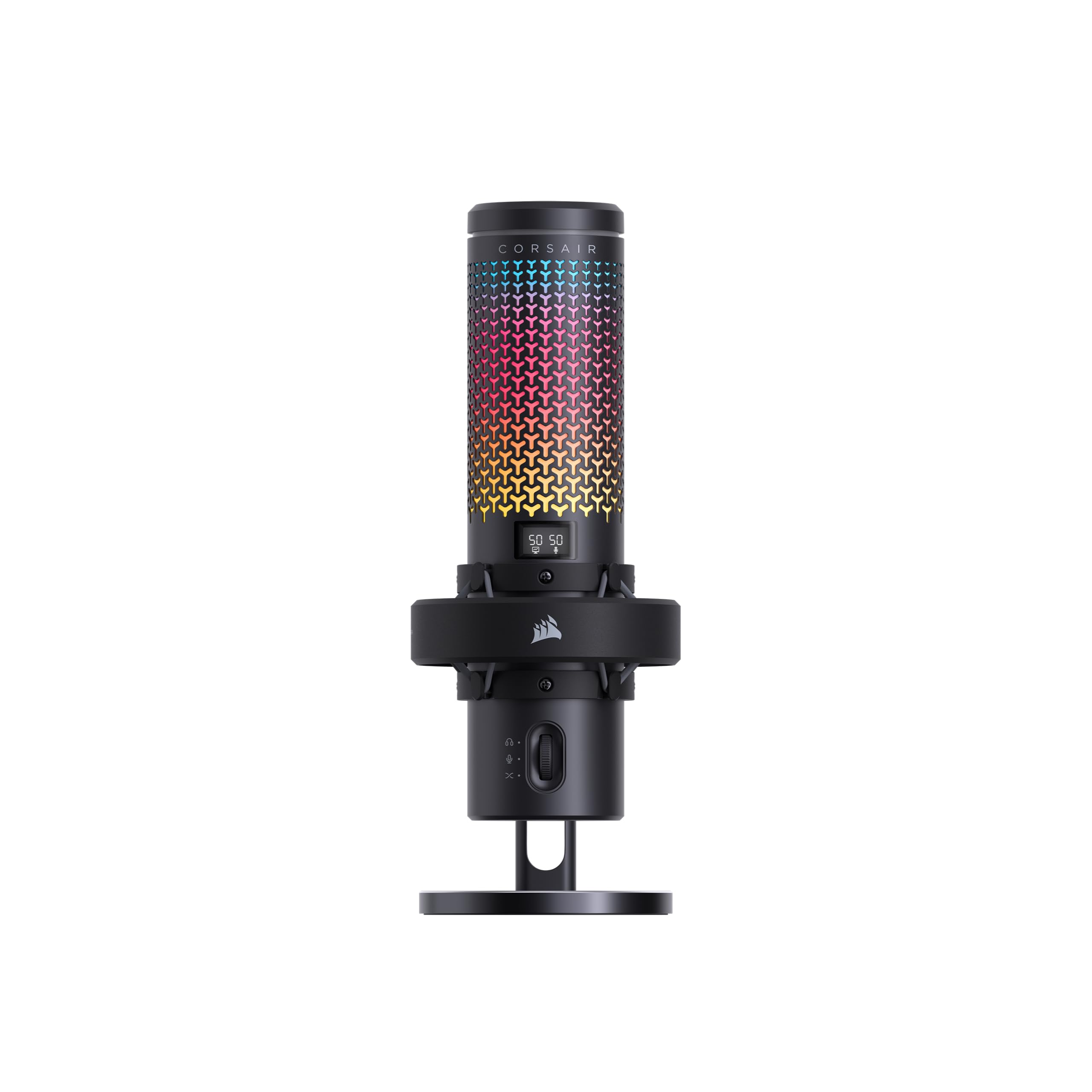 VOXARA USB RGB Gaming Streaming Condenser Microphone – Black