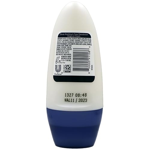 Miniatura 4 de Dove Original Clean Roll On Desodorante, sin aluminio, protección contra olores durante todo el día, paquete de 4, 1.7 onzas líquidas cada uno, 4