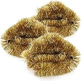 FESTLICHE WEIHNACHTEN: Dank des goldfarbenen Farbtons lässt sich mit der Girlande ein Weihnachtsbaum oder ein Adventskranz festlich dekorieren!