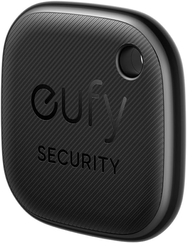 eufy Security SmartTrack Link (Black, 1-Pack), Android not Supported, Works with Apple Find My (iOS only), Key Finder, Bluetooth Tracker for Earbuds and Luggage, Phone Finder, Water Resistant