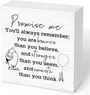 Inspirational Desktop Decor Sign, Wood Box Sign, Farmhouse Home Desktop Decor, Motivational Inspirational Gift, Rustic Wood Box Decor Art, You'Ll Always Remember