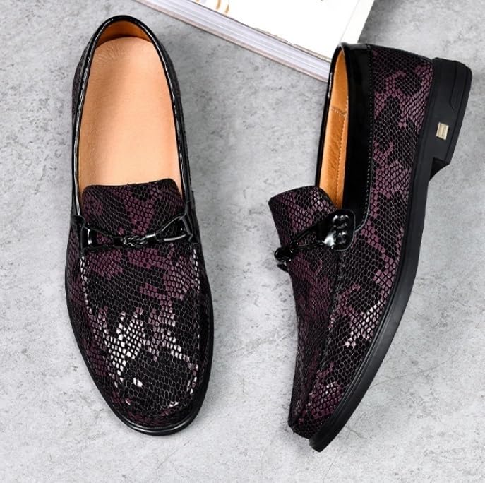 Men's Fashion Penny Loafers Dress Casual Business Shoes Slip On Shoes for Dating Work Prom3
