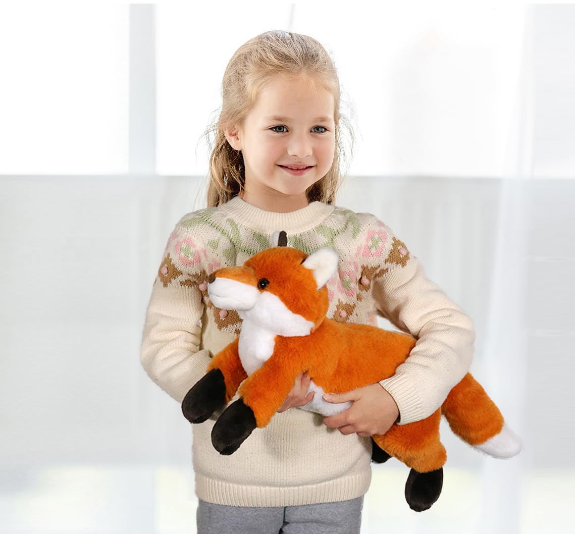 ICE KING BEAR Large Fox Soft Toy Stuffed Animal Plush 40cm (Weighted/2lb), 40cm length - Image 4