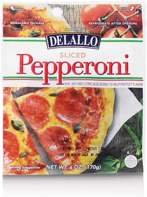 DeLallo Sliced Pepperoni 6 oz. (pack of 3)