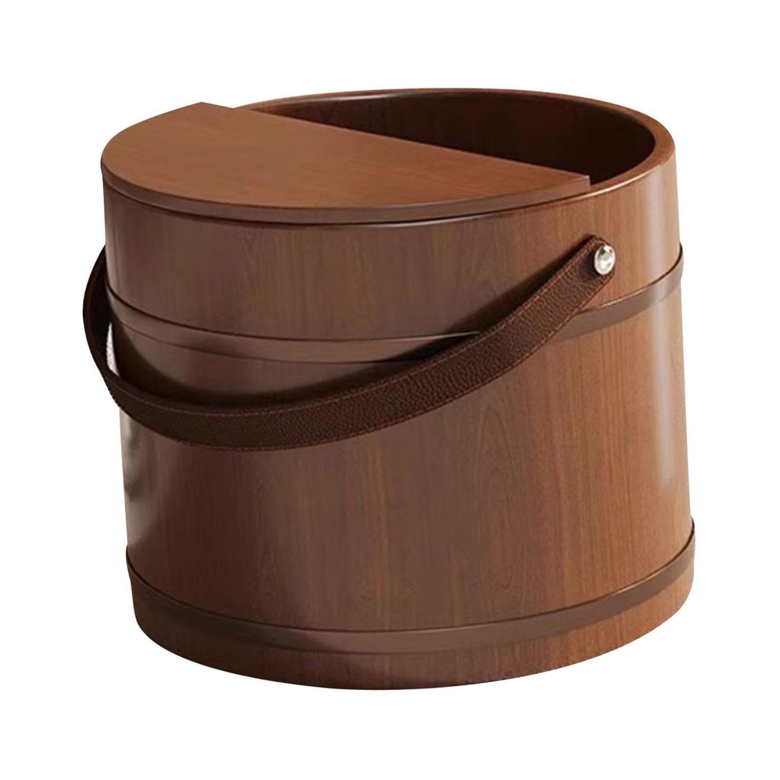 Bañera de Para madera para remojo de pies. Una fantástica opción para relajarse y mimarse en familia. Baño de Para madera para pedicura y remojo