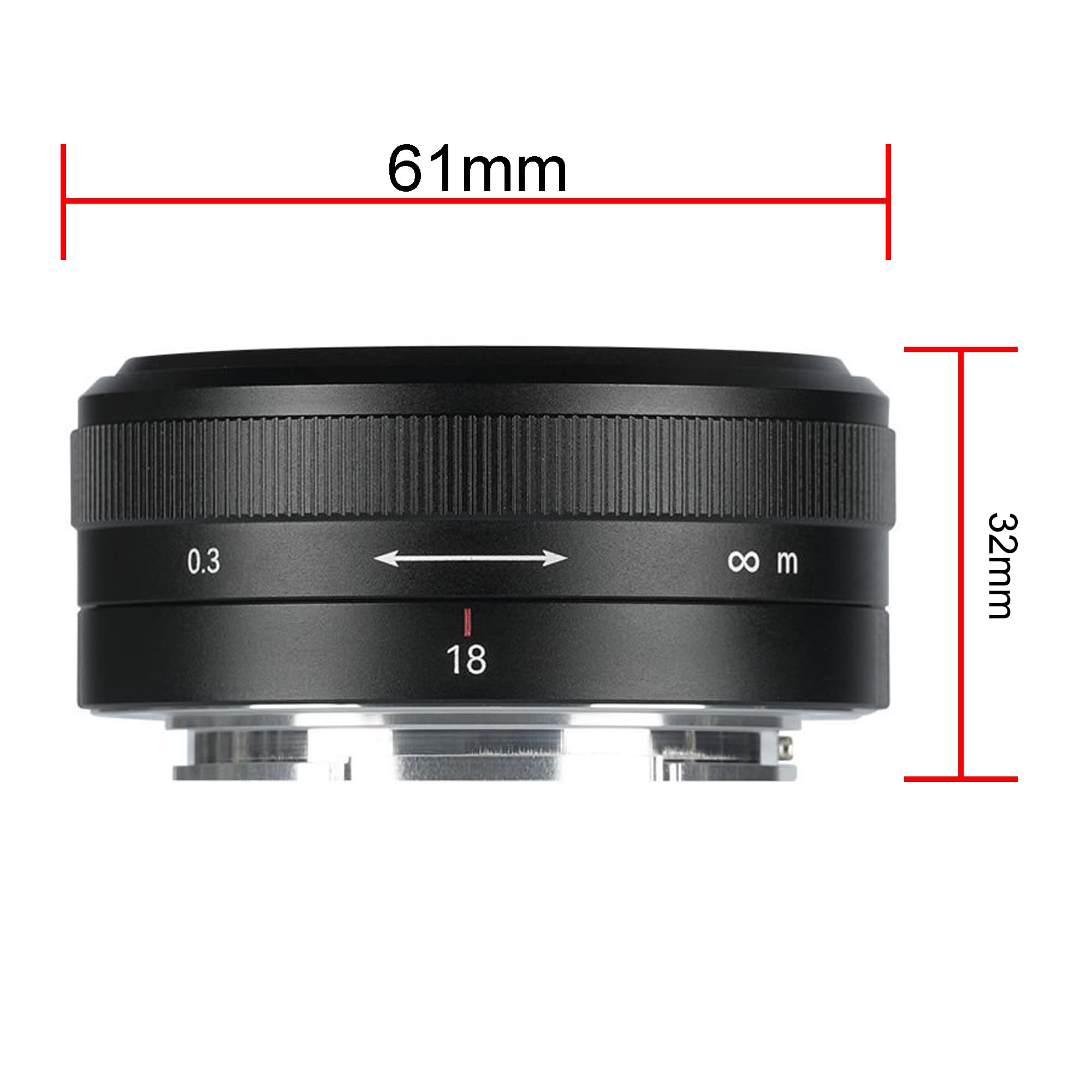 Sony A6000 7artisans 18mm Pancake Lens For Sony E Mount, Full