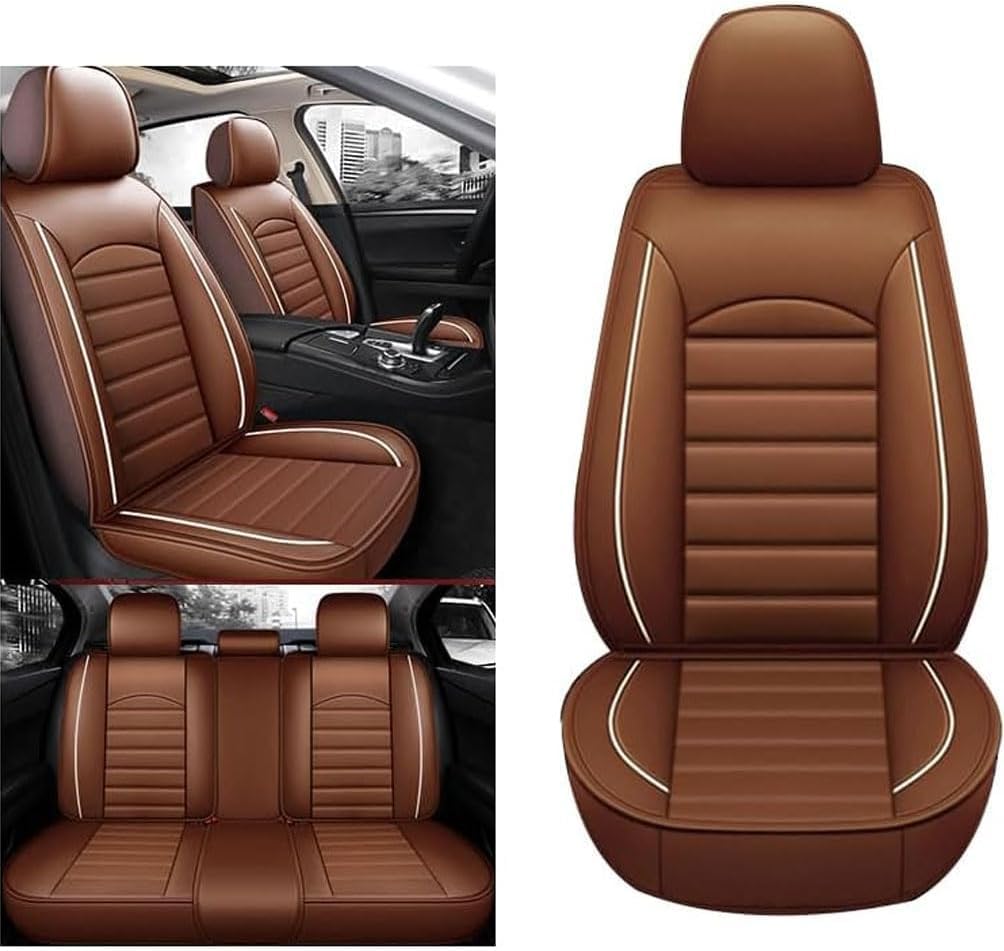 Fundas Asientos Coche para Opel Insignia 2010-2022, Juego Completo de Fundas Asientos Coche Interior Accesorios Protector,E/Coffee Style