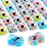 JOYIN 50 piezas de mini coches de retroceso, coches de juguete a granel, regalos de fiesta para niños de 8-12, premios de...
