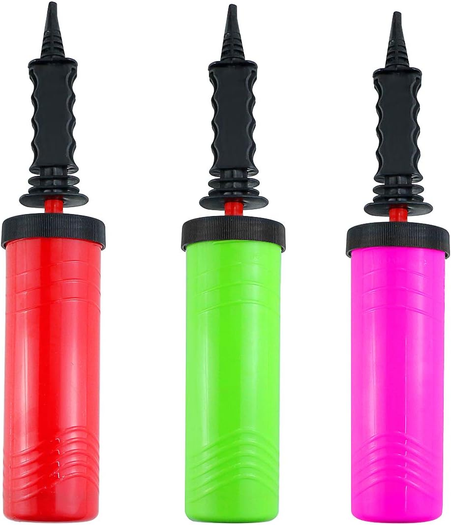 Amersumer 3 Pcs Hand Held Balloon Pump Inflator for