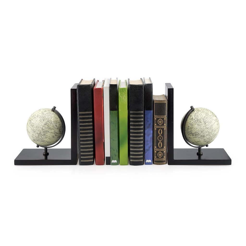 Balvi Bücherstütze Mappamondo Mit Erdkugel 2-teilig Holz
