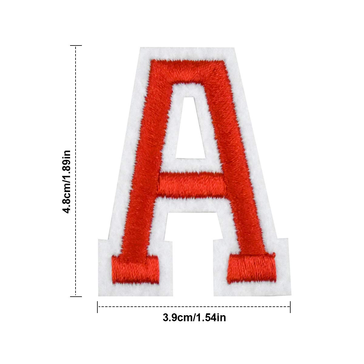 LUTER 5 Pezzi Toppe Con Lettere Termoadesive E Cucite Ricami Per 8cm