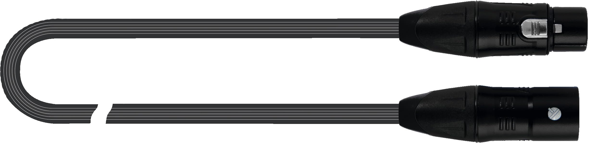 QUIK LOK - JUST MF20 Cavo Microfonico Bilanciato 20 m con Connettori XLR Maschio e Femmina