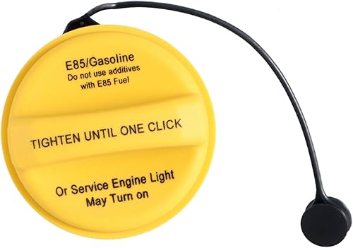 Tapa de gasolina amarilla E85, tapa de llenado de depósito de combustible, compatible con Chevrolet Express Silverado Tahoe GMC Savana Sierra Yukon