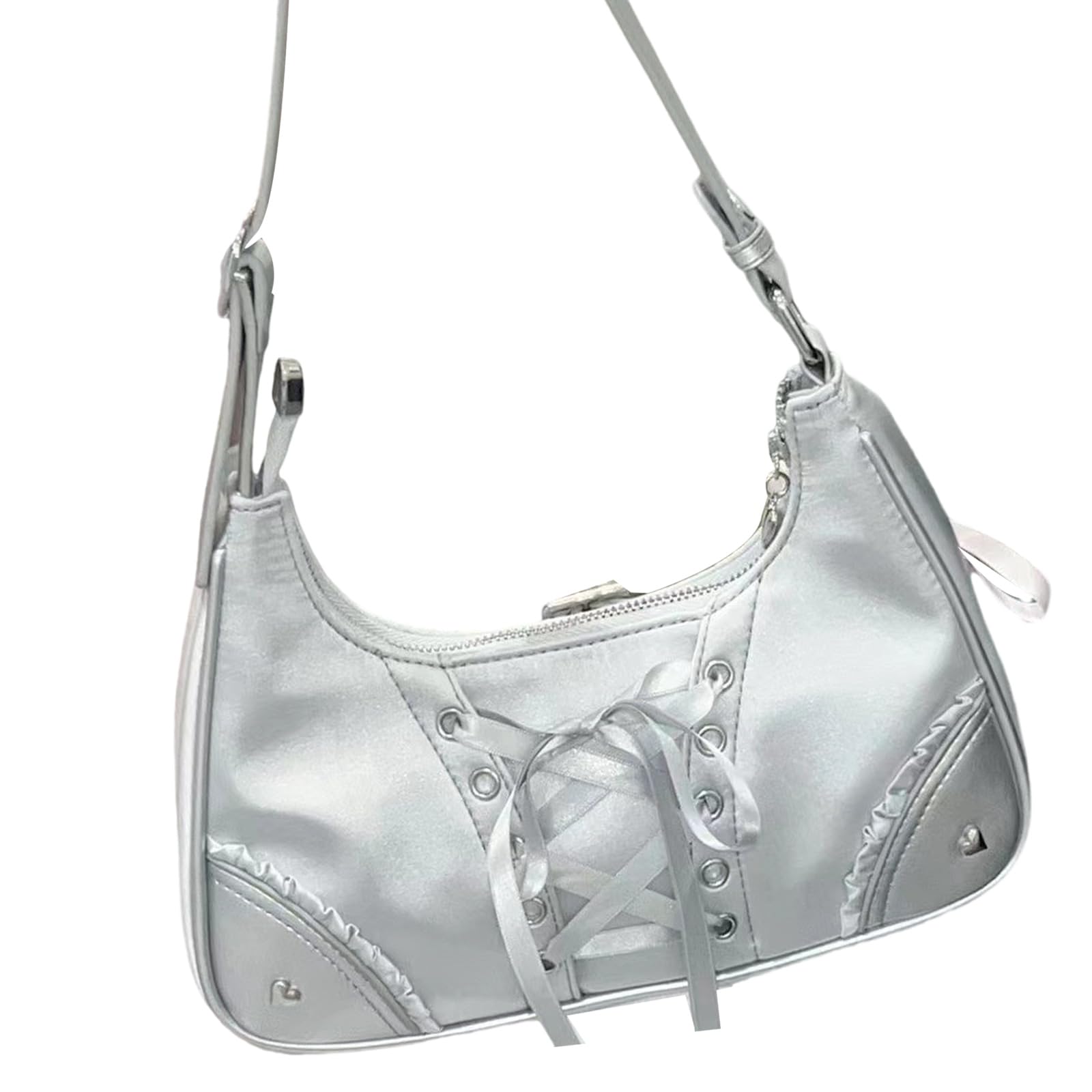 Jazuaiao Harajukus Itabag Shoulder Bag Transparent Pocket Messengers Bag Women ' s Itabag Crossbody Handbag Satchel for Womens Crossbody Messengers Shoulder