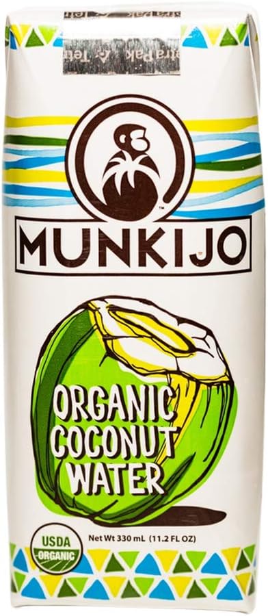 Munkijo 100% Organic Coconut Water 11.2-Ounce (Pack of 12) -- NOT From Concentrate