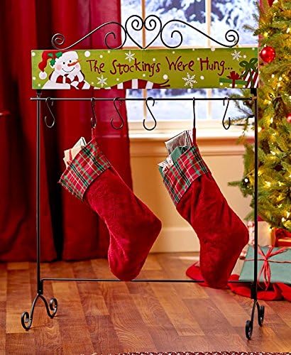 Standing Christmas Stocking Hangers - "The stockings were hung"