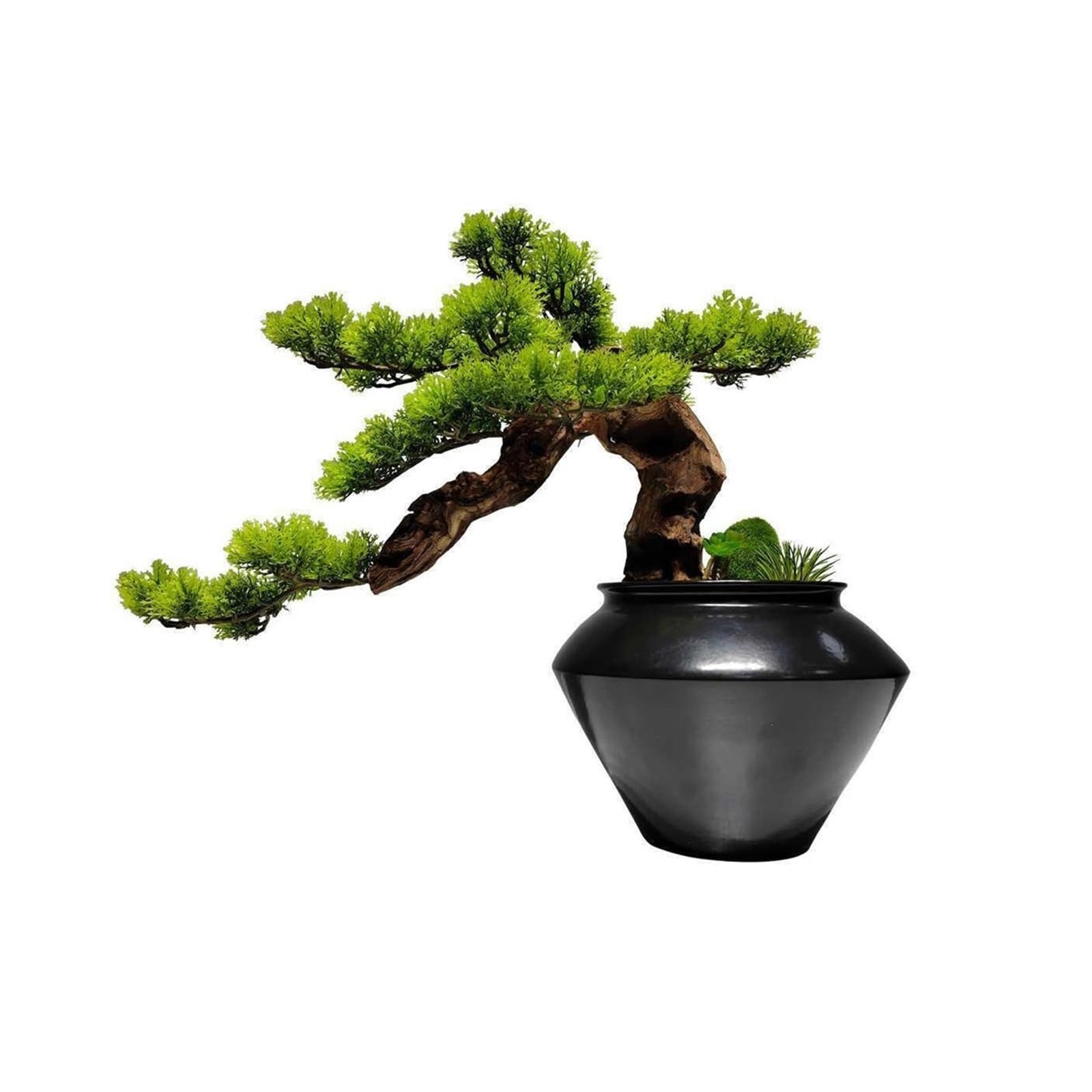 GLJTUO Artificial Trees Artificial Bonsai Tree Miniature Plants Fake Plant Greenery Desktop Display Simulated Pine