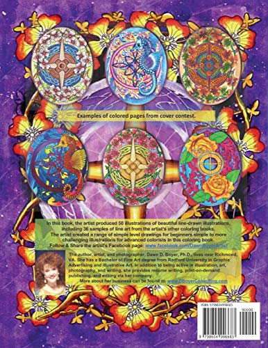 Big Kids Coloring Book: Compass Roses: 50 line-art illustrations, plus 36 bonus pages from the artis