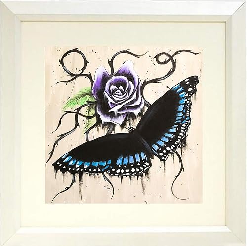 Buyartforless IF EDC468 16x16 1.25 White SM Wall Art, Black