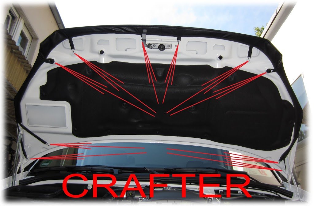 Full Hood Bra For VW T5 Transporter 2003-2009 - Front End Nose Mask Protector (Stoneguard) - View #11